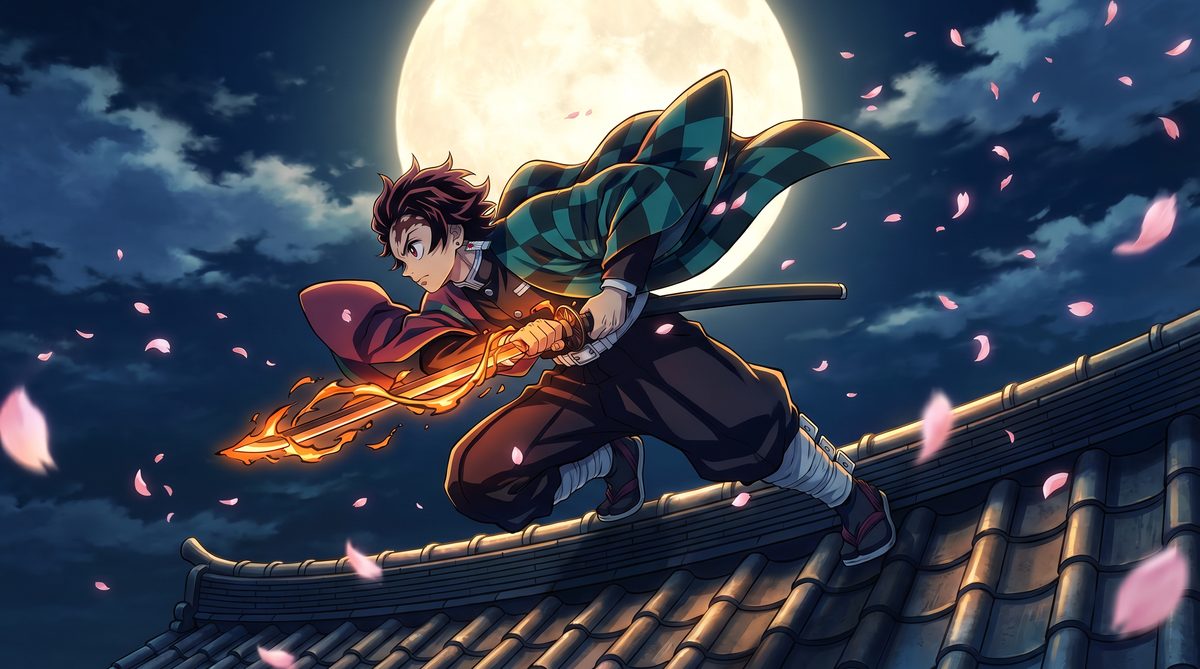 同人动漫月下剑舞原创视频
